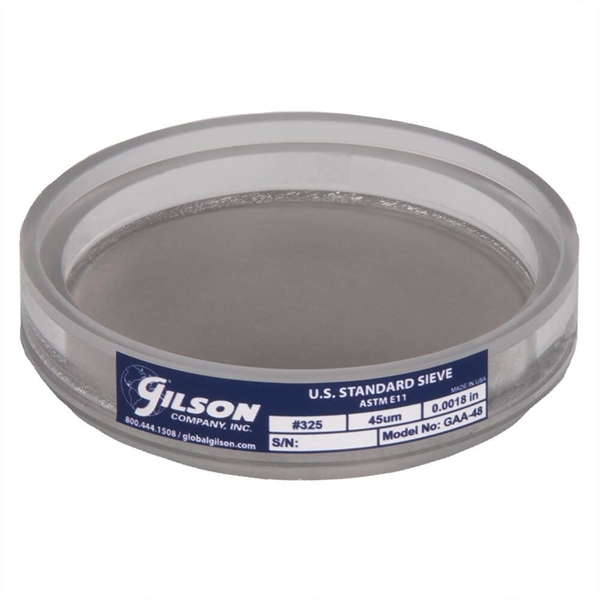 3in Acrylic Frame Sieve, Stainless, No.325 (45µm)