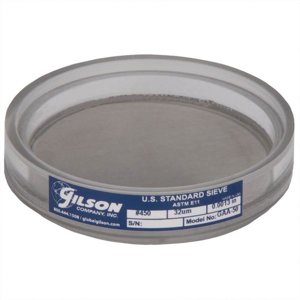 3" Acrylic Frame Sieve, Stainless Mesh, No. 450