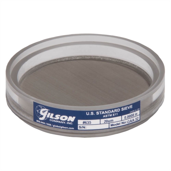 3in Acrylic Frame Sieve, Stainless, No.635 (20µm)