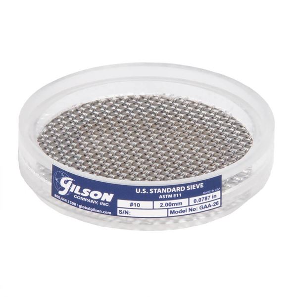 3" Acrylic Frame Sieve, Stainless Mesh, No. 10