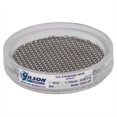 3in Acrylic Frame Sieve, Stainless, No.12 (1.7mm)