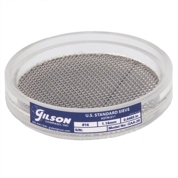 3" Acrylic Frame Sieve, Stainless Mesh, No. 16