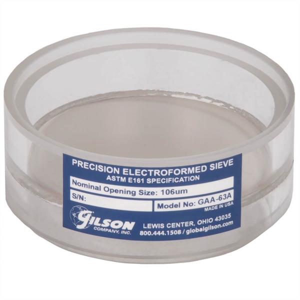 3in Acrylic Frame Precision Electroformed Sieve, 125µm