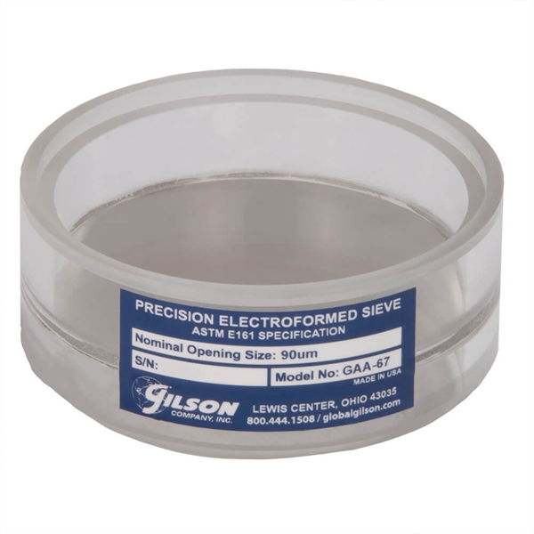 3in Acrylic Frame Precision Electroformed Sieve, 90µm