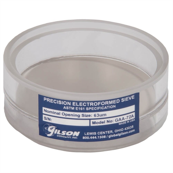 3in Acrylic Frame Precision Electroformed Sieve, 65µm
