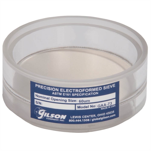3in Acrylic Frame Precision Electroformed Sieve, 60µm