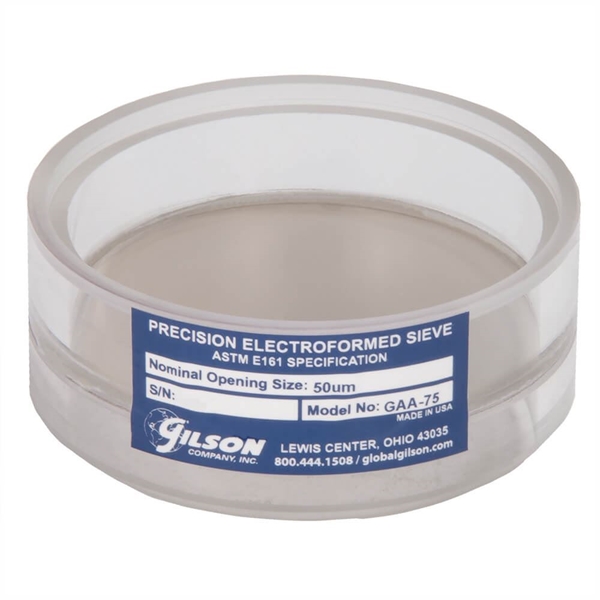 3in Acrylic Frame Precision Electroformed Sieve, 50µm