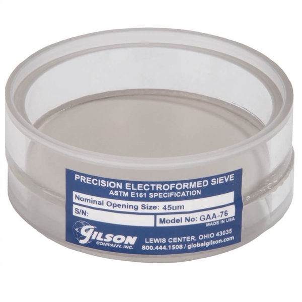 3in Acrylic Frame Precision Electroformed Sieve, 45µm