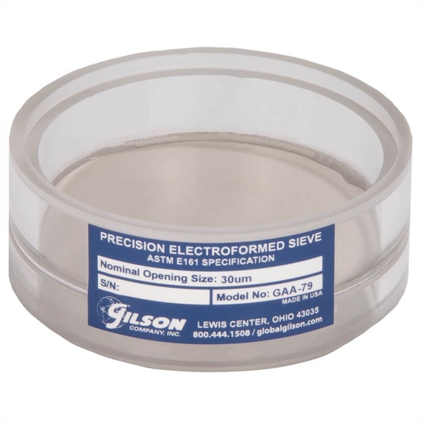 3in Acrylic Frame Precision Electroformed Sieve, 30µm