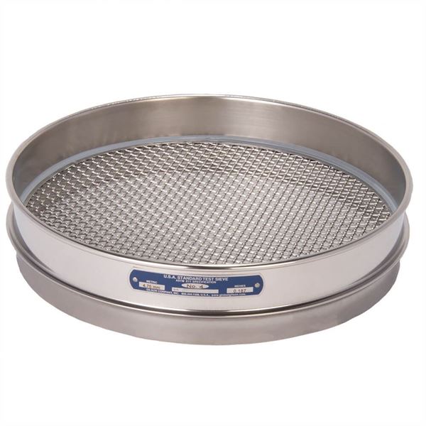 12" Sieve, All Stainless, Half Height, 3-1/2"