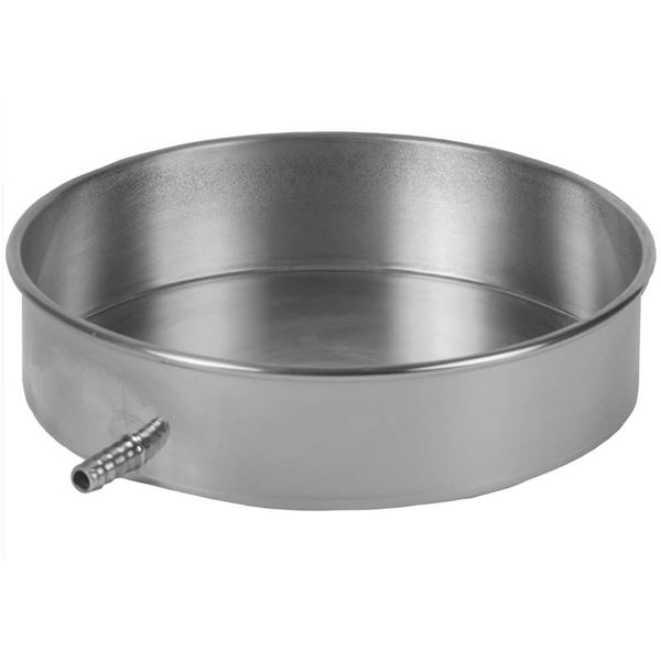 8in Stainless Steel Sieve Pan with Drain