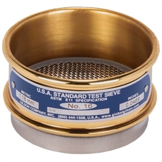 3in Sieve, Brass/Stainless Full-Height, No.18