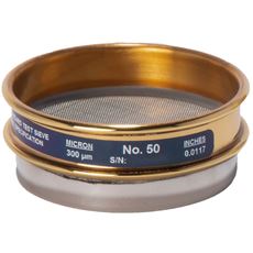 3" Sieve, Brass/Stainless, Half Height, No. 50