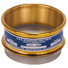 3in Sieve, Brass/Stainless, Full-Height, No.50
