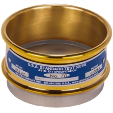 3in Sieve, Brass/Stainless, Full-Height, No.80