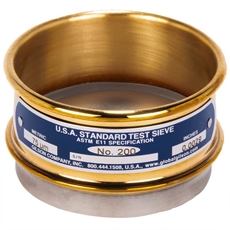 3in Sieve, Brass/Stainless, Full-Height, No.120