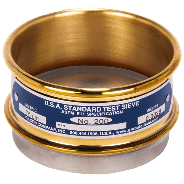 3in Sieve, Brass/Stainless, Full-Height, No.230
