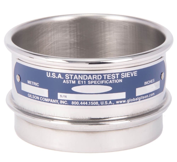 3in Sieve, All Stainless, Half-Height, No.20