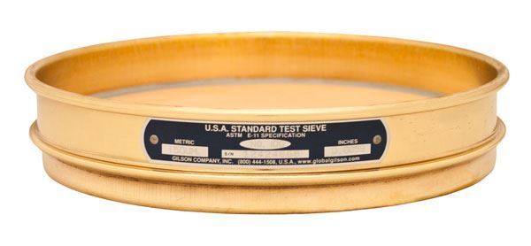 8" Sieve, All Brass, Half Height, No. 7