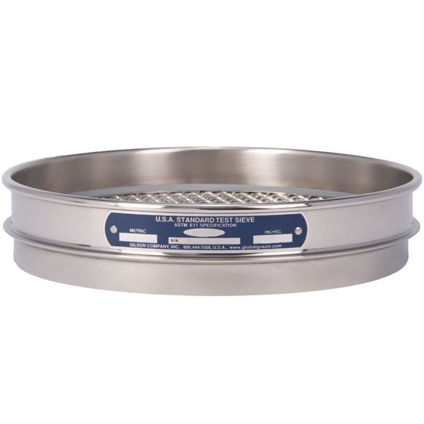 8" Sieve, All Stainless, Half Height, 3"