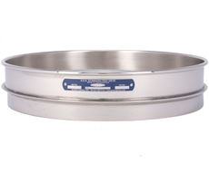 12" Sieve, All Stainless, Half Height, No. 450 with Backing Cloth