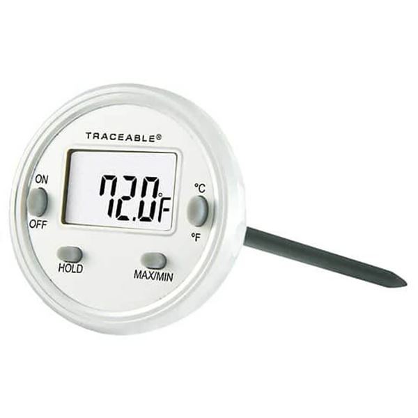 NIST Traceable Waterproof Digital Thermometer with Min/Max Feature  (Traceable)