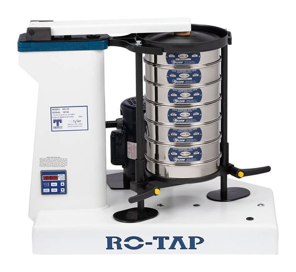 W.S. Tyler Ro-Tap Sieve Shaker shown with 8in Sieves (Sieves not included)