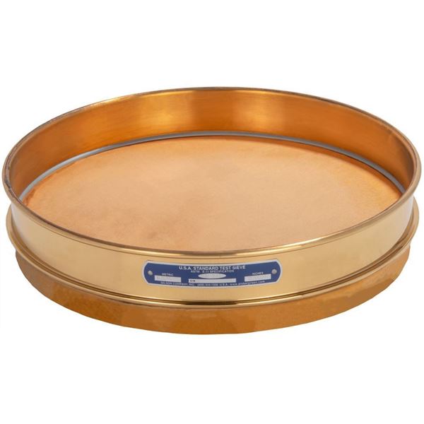 Clearance 12" Sieve, All Brass, Half Height, No. 230