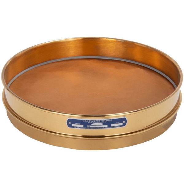 Clearance 12in Sieve, All Brass, Half-Height, No.270