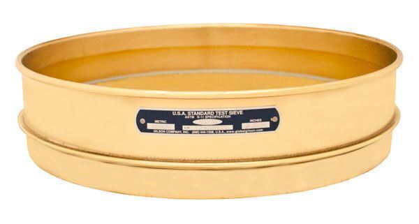 Clearance 12in Sieve, All Brass, Intermediate-Height, No.70