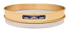 Clearance 12" Sieve, Brass/Stainless, Half Height, No. 120