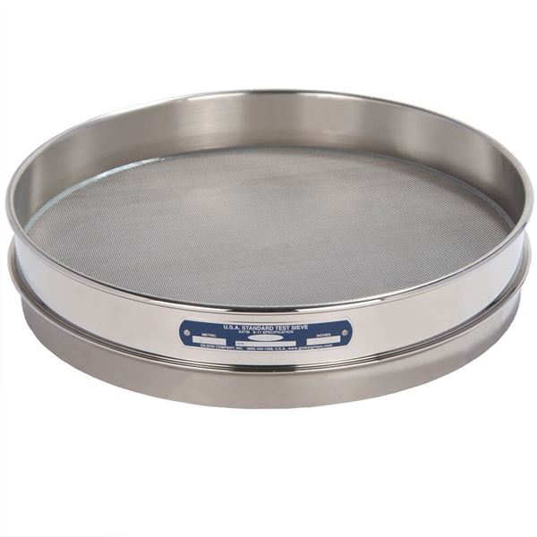 Clearance 12in Sieve, All Stainless, Half-Height, No.25