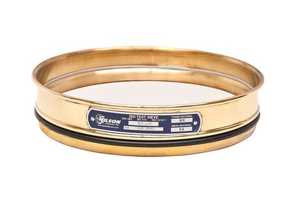 Clearance 200mm Sieve, Brass/Stainless, Half Height, 20mm