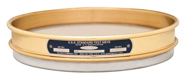 Clearance 8in Sieve, Brass/Stainless, Half-Height, 4in