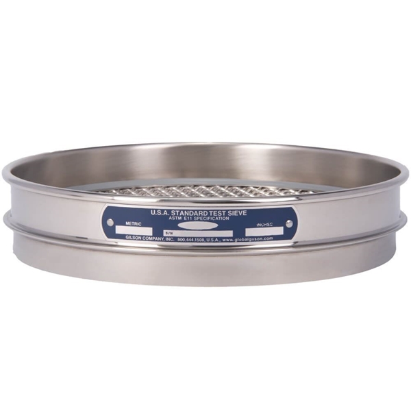 Clearance 8in Sieve, All Stainless, Half-Height, 1/8in