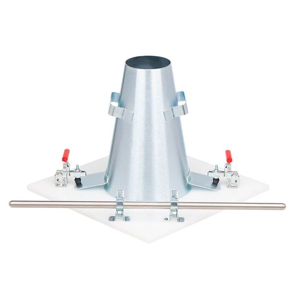 EZ-Clean Steel Slump Cone, Base and Rod Set