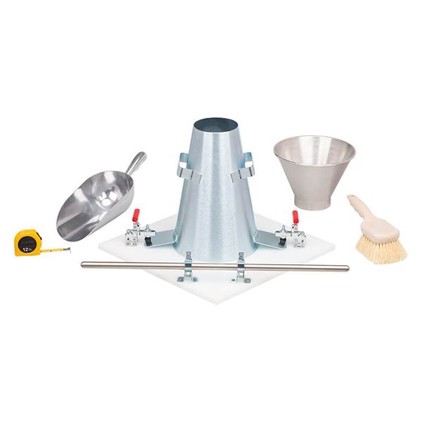 Deluxe EZ-Clean Slump Test Set with Steel Slump Cone