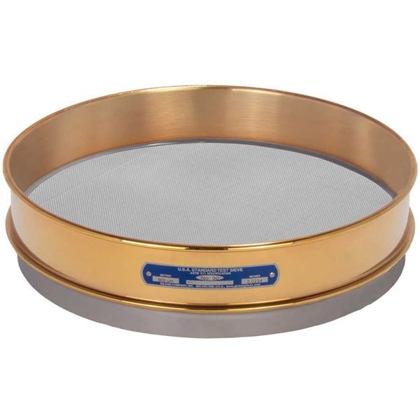 12in Sieve, Brass/Stainless, Intermediate-Height, No.30