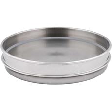 8in All Stainless Extended Rim Pan, Half-Height