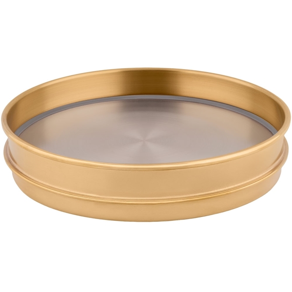 8" All Brass Extended Rim Pan, Half Height