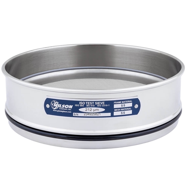 200mm Sieve, All Stainless, Full Height, 212µm