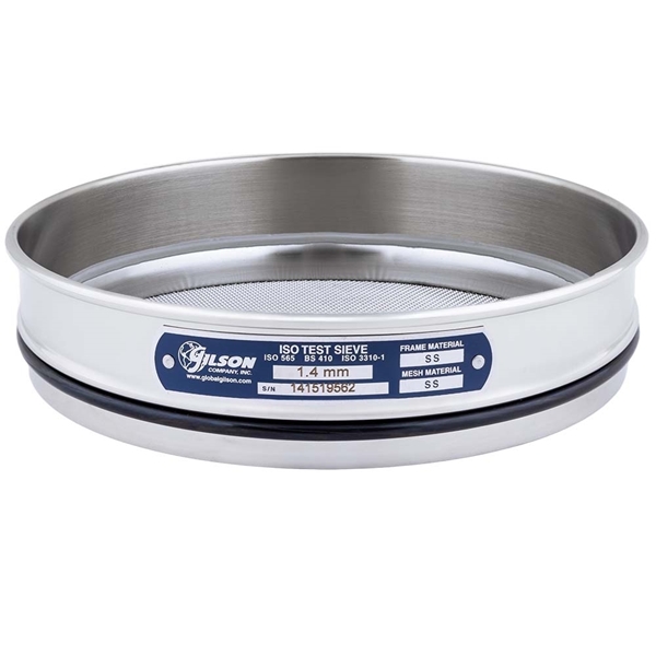 	200mm Sieve, All Stainless, Half Height, 1.4mm