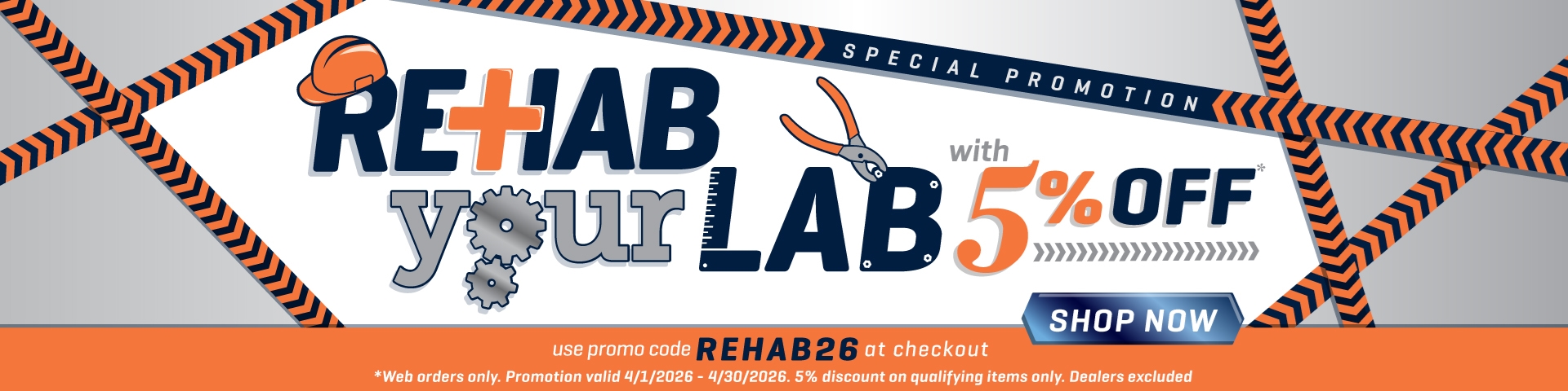 Rehab Your Lab Promotion