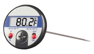Jumbo-Display Dial Thermometer, -58°–302°F (-50°–150°C) Accuracy ±1°C