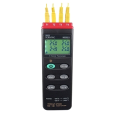 4-Channel Thermometer, -328°–2,498°F (-200°–1,370°C)