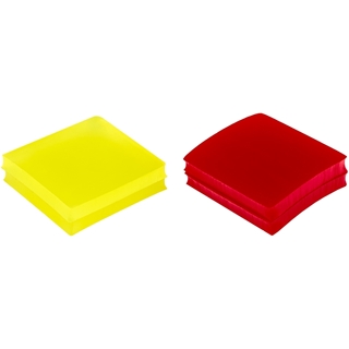 Pad Caps for HM-340 Retainers, 2 Red, 2 Amber