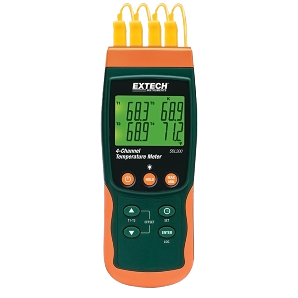 4-Channel Thermocouple & RTD Data Logger