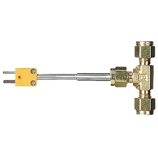 Type K 3.375in Flow-Through Thermocouple Probe, -250–450°F (-150–232°C)